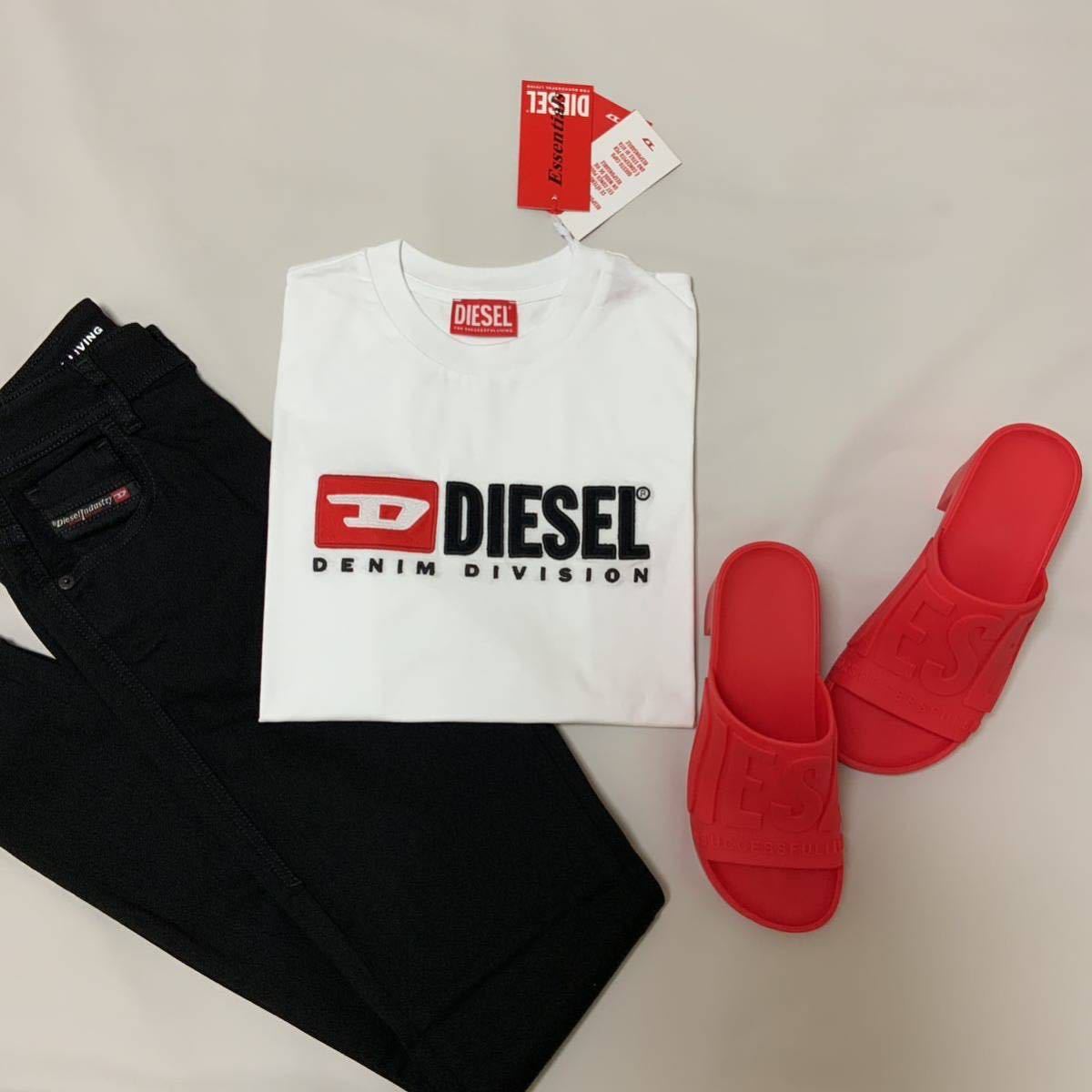 洗練されたデザイン　DIESEL　T-REG DIV　Tシャツ　ホワイト　L　A05033 0GRAI　#DIESELMAKO_画像9