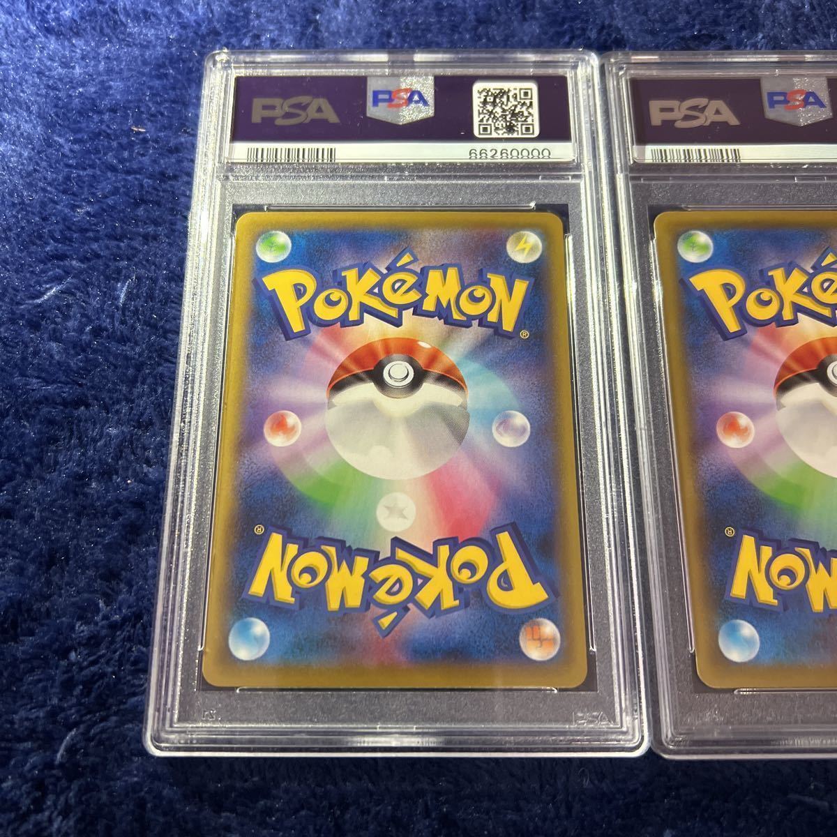 専用出品 番号4桁ゾロ目 PSA10 見返り美人ピカチュウ ウッウ 2枚セット ポケモン切手BOX~ポケモンカード 見返り美人月に雁