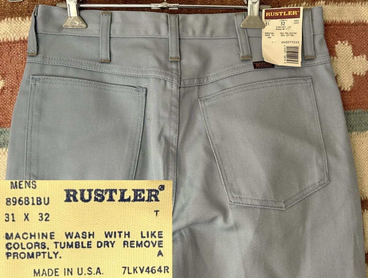 ギフト】 RUSTLER USA製 80s デッドストック (ラングラー) Wrangler