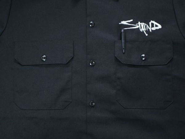 ロック バンド Staind ステインド 刺繍！デッドストック 90s00s ディッキーズ ビンテージ 半袖 ワーク シャツ 黒 ブラック USA L *Ｔシャツ_画像9