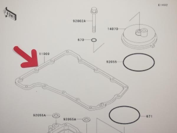 KZ650 ザッパー オイルパン ガスケット ZAPPERの画像3