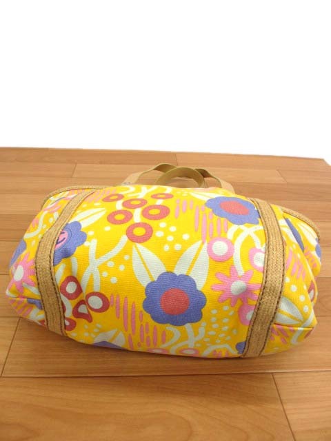 美品 シャネル A22078 ハイサマー フラワープリント トートバッグ