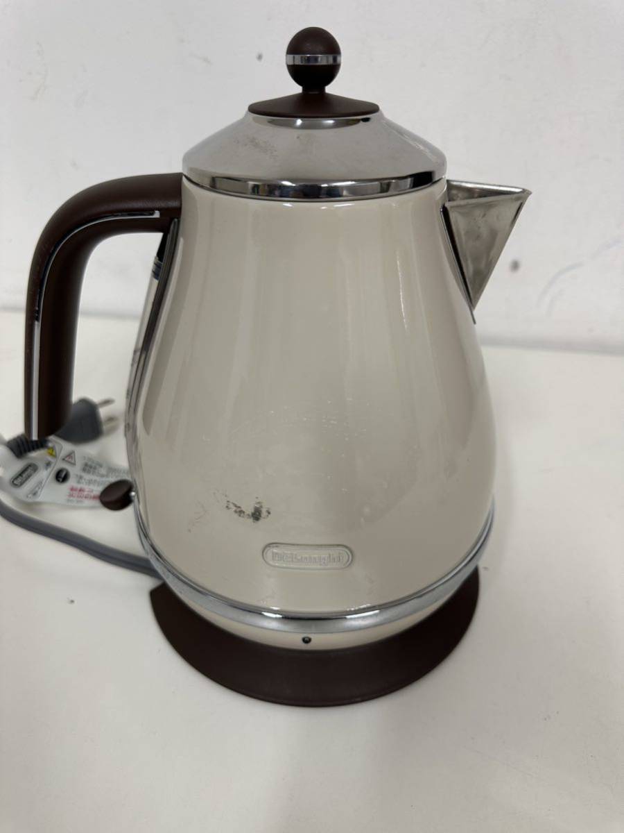 DeLonghite long gi Aiko na Vintage collection electric kettle 1.0L KBOV1200J-BG Dolce beige pot retro (A)