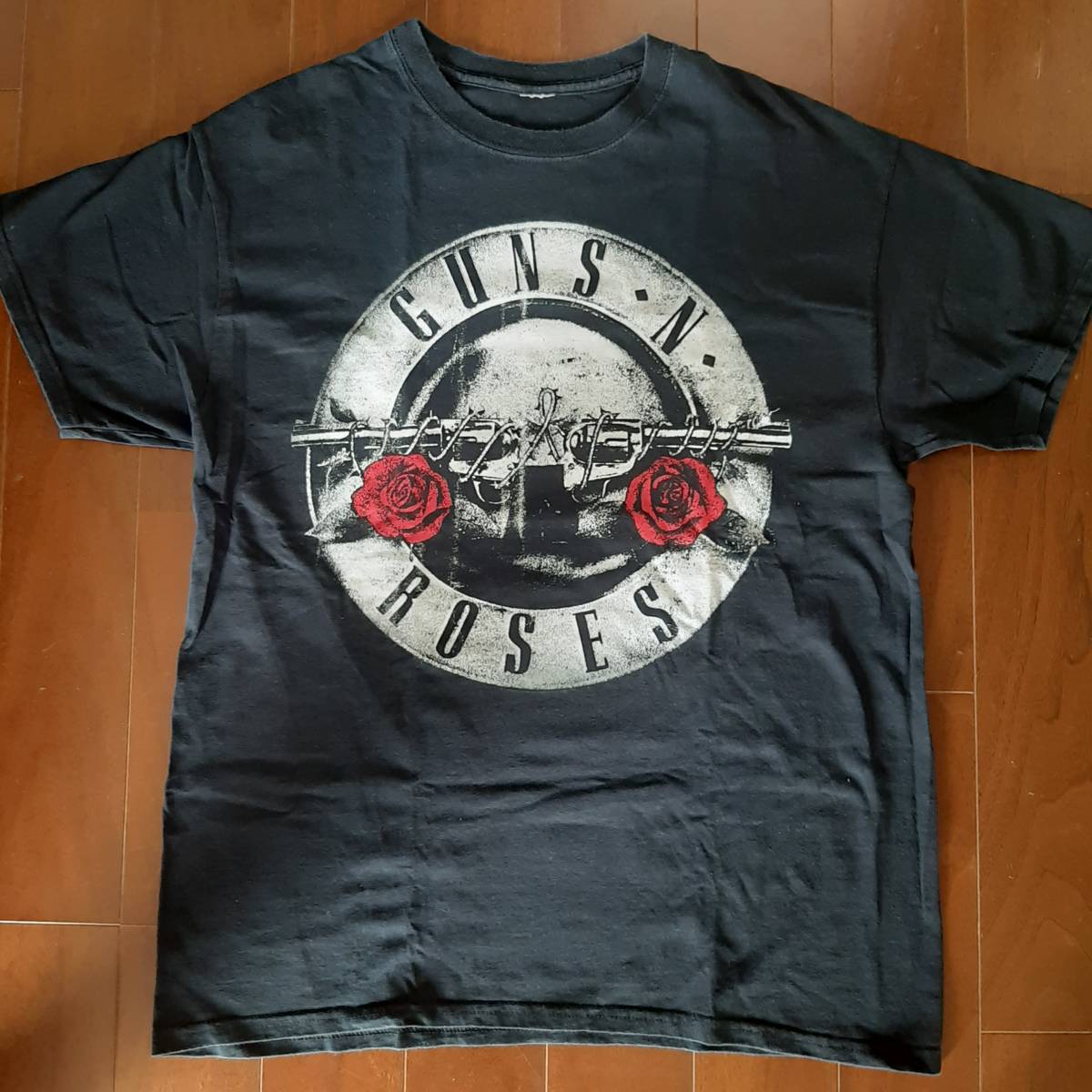  ultra rare lock T-shirt GUNS\'N ROSES gun z Anne draw zezNOT IN THIS LIFETIME. day black L size band T-shirt old clothes MADE IN JAPAN