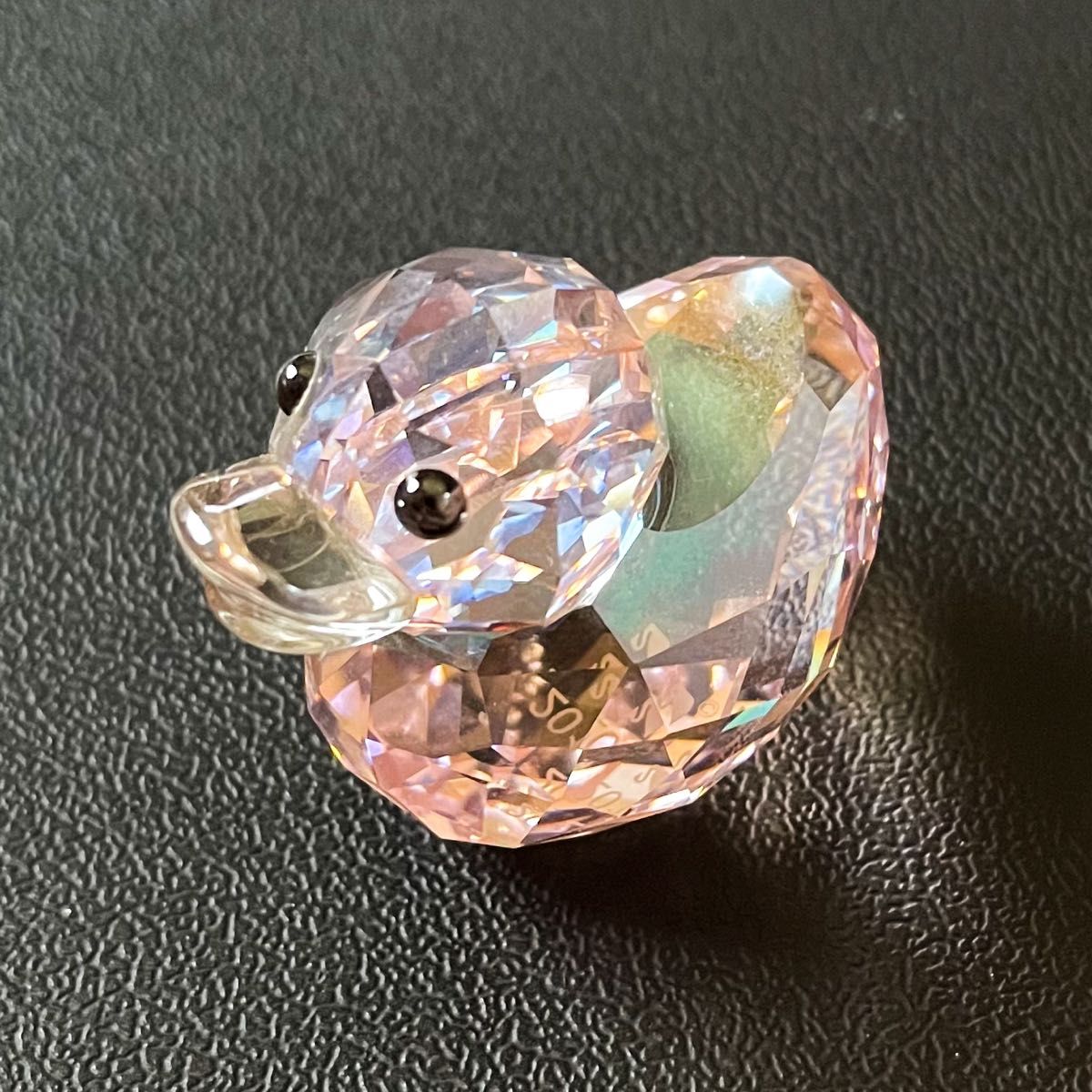 【Swarovski(スワロフスキー)●ハッピーダック 2010年 ピンク／美品】