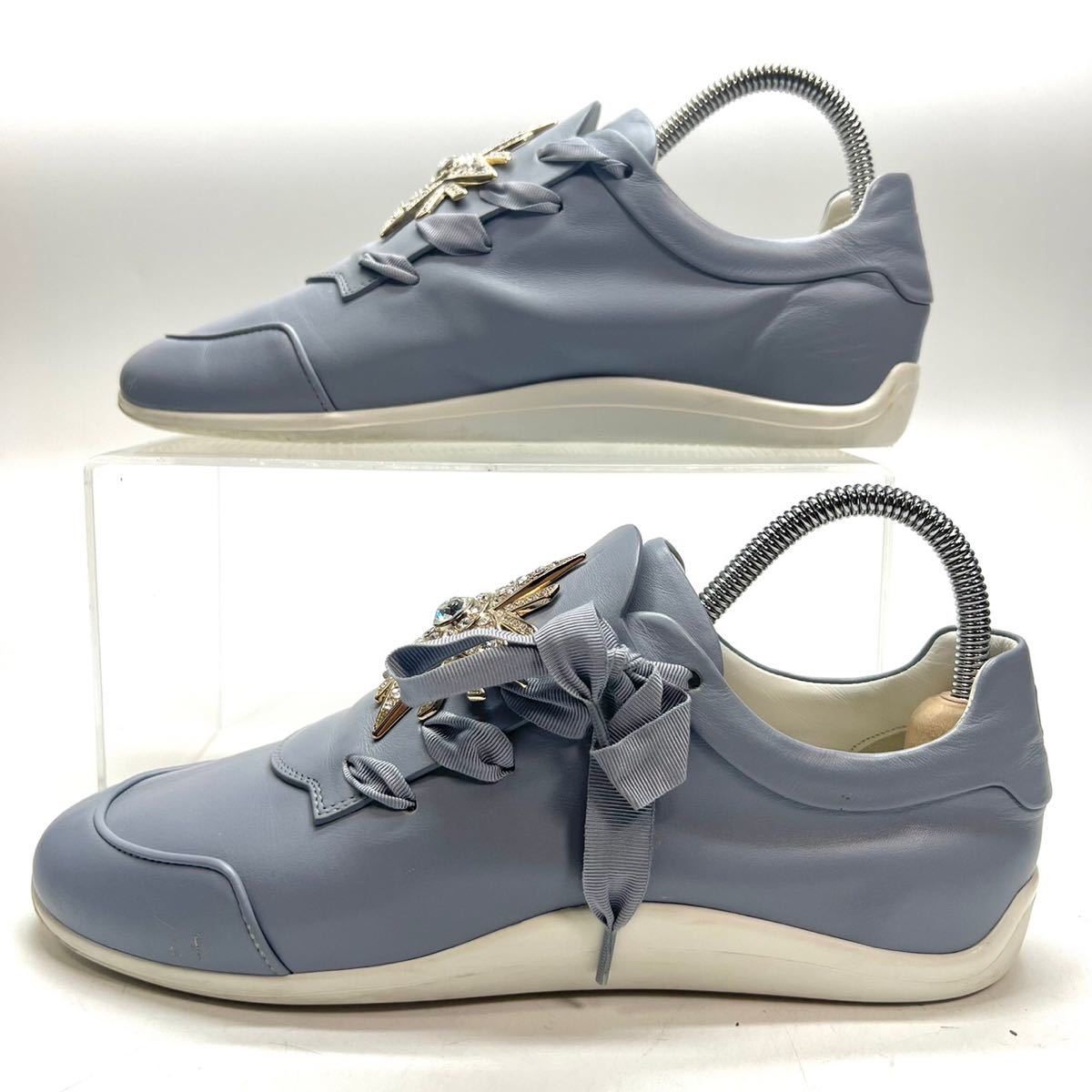 Roger Vivier ロジェヴィヴィエ ラインストーン メタル スニーカー 36