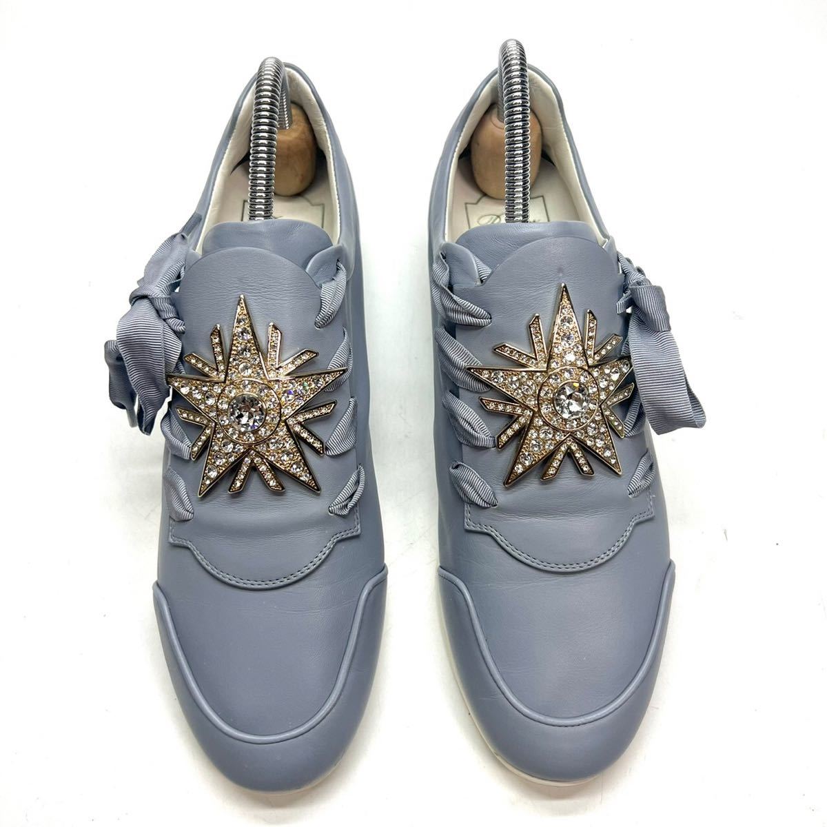 Roger Vivier ロジェヴィヴィエ ラインストーン メタル スニーカー 36