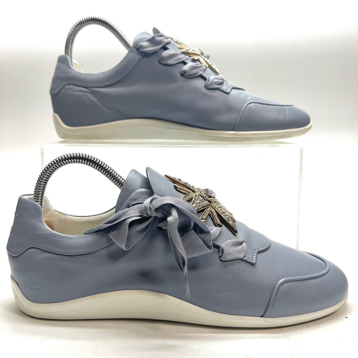 Roger Vivier ロジェヴィヴィエ ラインストーン メタル スニーカー 36