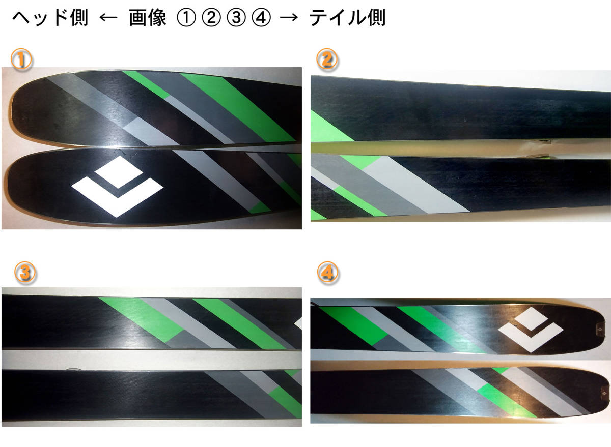 ブラックダイヤモンド リバート ＋ テレマーク ビンディング Black Diamond O1 ／ BD REVERT 172 ＋ BD O1 Telemark Ski テレマークスキー_画像3