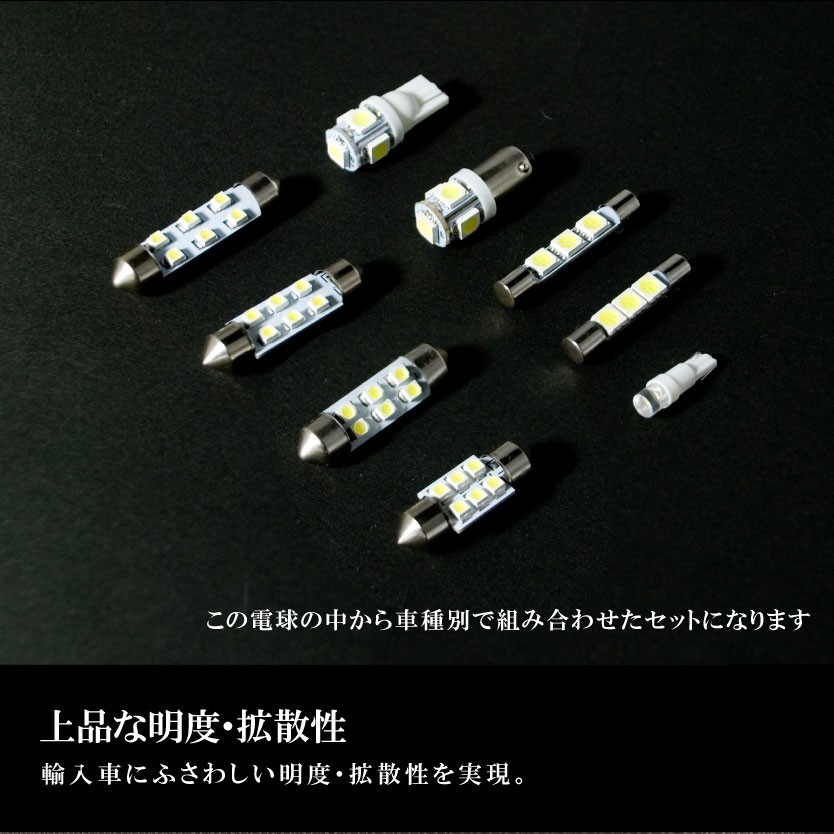 フォルクスワーゲン ゴルフ7 [H25.4-] LED ルームランプ 【SMD LED 11発 2点セット】_画像2