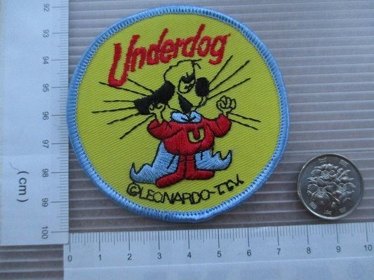 80s ビンテージ 刺繍 underdog USA パッチ ワッペン アメコミ 犬 デッド/アメコミ ヒーロー マーブル DC ディズニー B_画像5