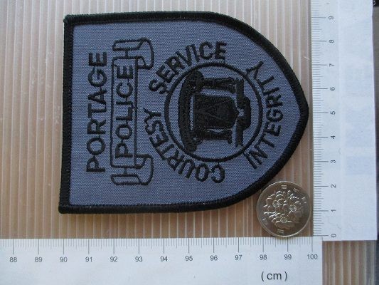 90s Portage Police Department インディアナ ポリス ビンテージ 刺繍 ワッペン /セキュリティー 警察 POLICE ポリス アメリカ USA パッチの画像6