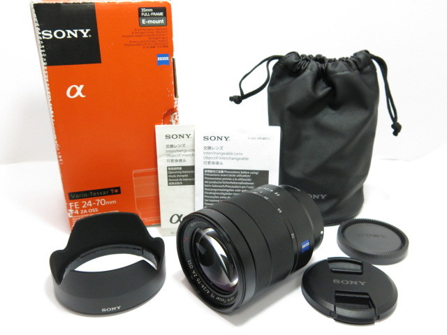 美品 】SONY FE24-70mm F4 ZA OSS SEL12470Z 純正フード・純正ポーチ