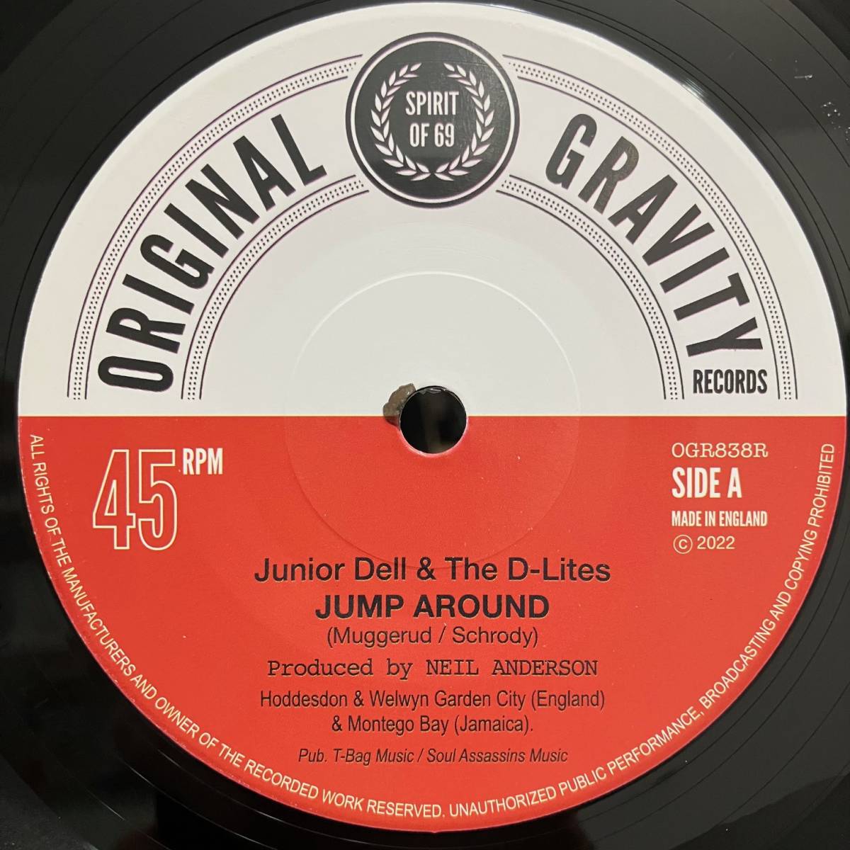 新品 7” ★ Junior Dell & The D-Lites - Jump Around / Prince Deadly - Rock The Lawn ★ アナログ レコード_画像1