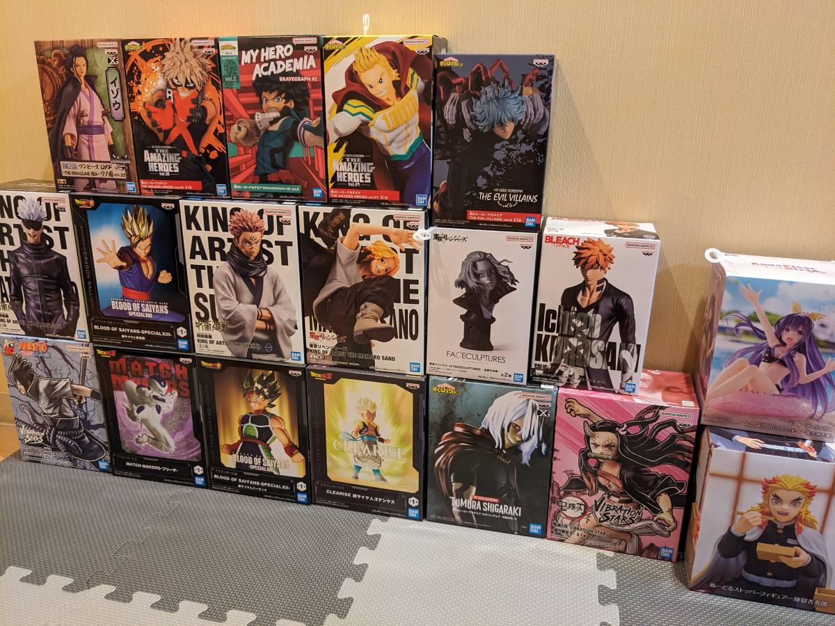 フィギュアまとめ売り!ドラゴンボール、ナルト、東リベ、ヒロアカ