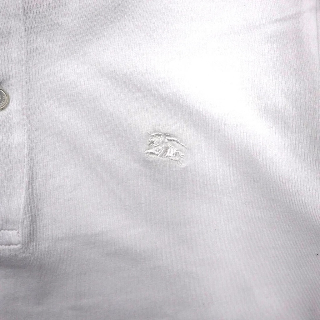 BURBERRY рубашка-поло с длинным рукавом 164 белый хлопок 