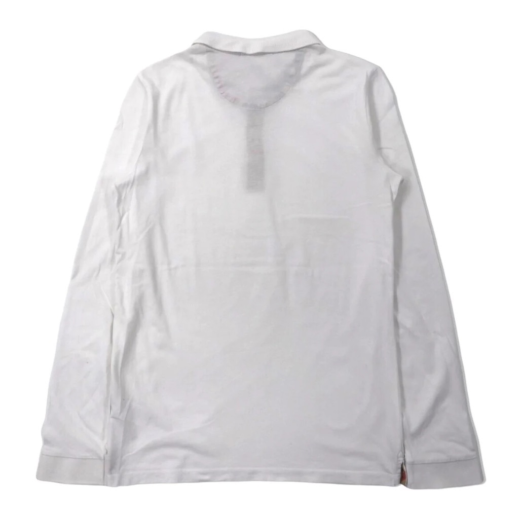 BURBERRY рубашка-поло с длинным рукавом 164 белый хлопок 