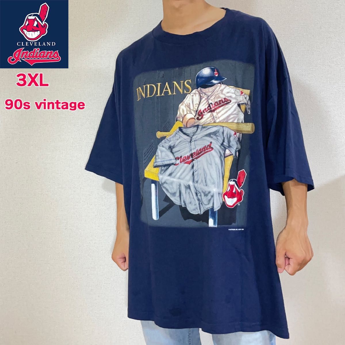絶滅危惧種】 Tシャツ クリーブランド・インディアンス US 古着 MLB
