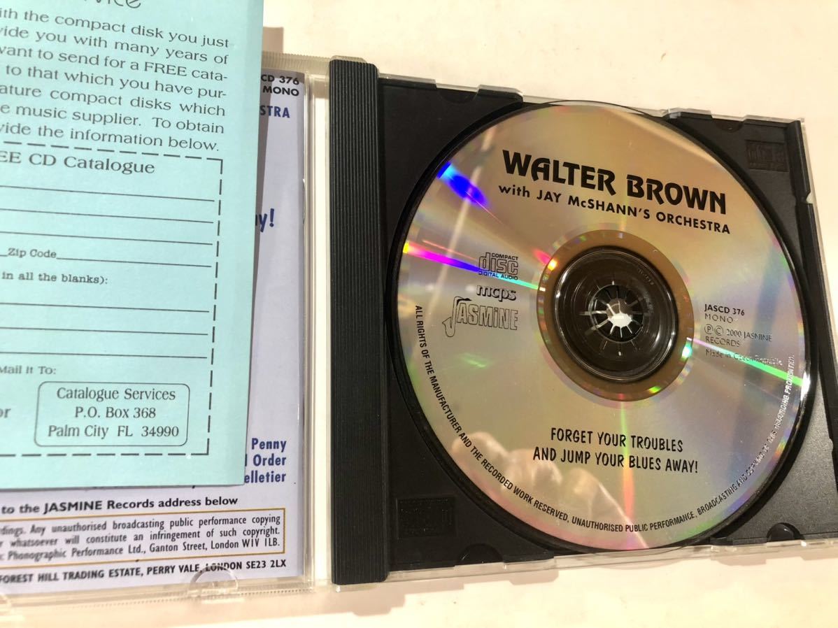 CD Walter Brown with Jay McShann’s Orchestra ブルースJASCD 376_画像5