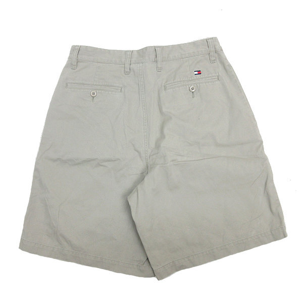 z■トミーヒルフィガー/TOMMYHILFIGER ハーフチノパンツ コットンパンツ【31】ベージュ/men's/41【中古】■_画像3