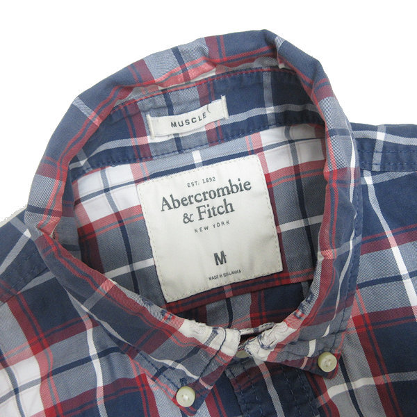 z□アバクロンビー&フィッチ/Abercrombie&Fitch 長袖チェックシャツ
