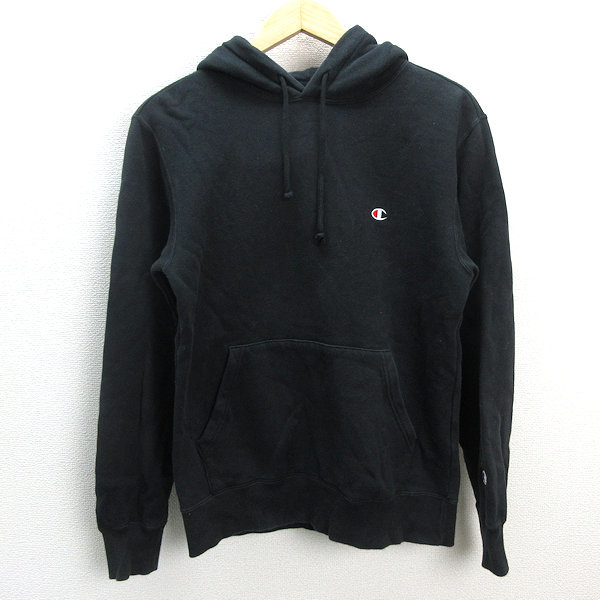 z■チャンピオン/champion プルオーバースウェットパーカー C3-C125 【L】黒/men's/168【中古】■_画像1