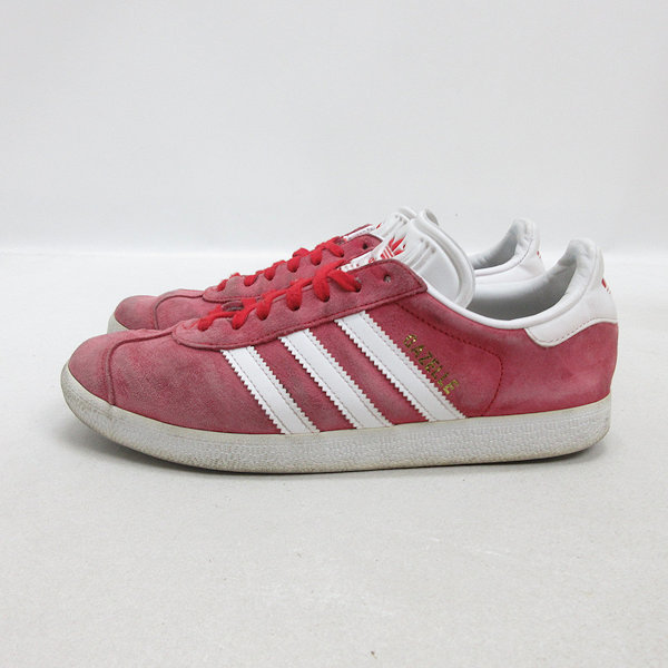 k■【24cm】アディダス/adidas S76228 GAZELLE ガゼル スエードスニーカー/赤系/LADIES■25【中古】の画像1