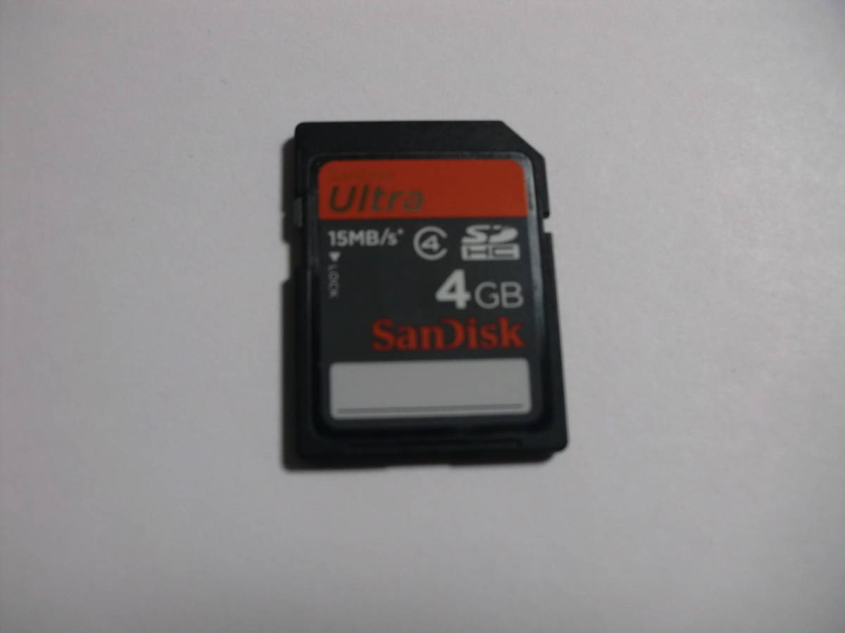 4GB　SanDisk　ultra　SDHCカード　フォーマット済み　メモリーカード　SDカード_画像1