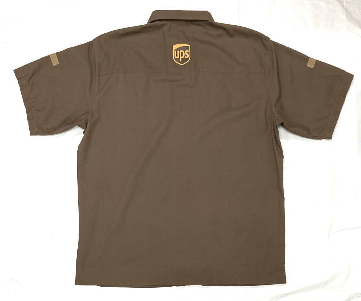 UPS 企業 ワークシャツ XL BOX 半袖シャツ リフレクター ユニフォーム United Parcel Service ユナイテッドパーセルサービス_画像2