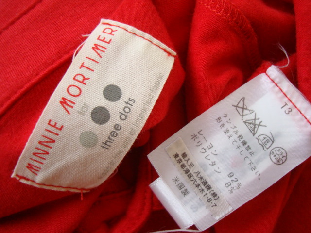 three dots 米国製ワンピース sizeS 1 スリードッツ MINNIE MORTIMER_画像5