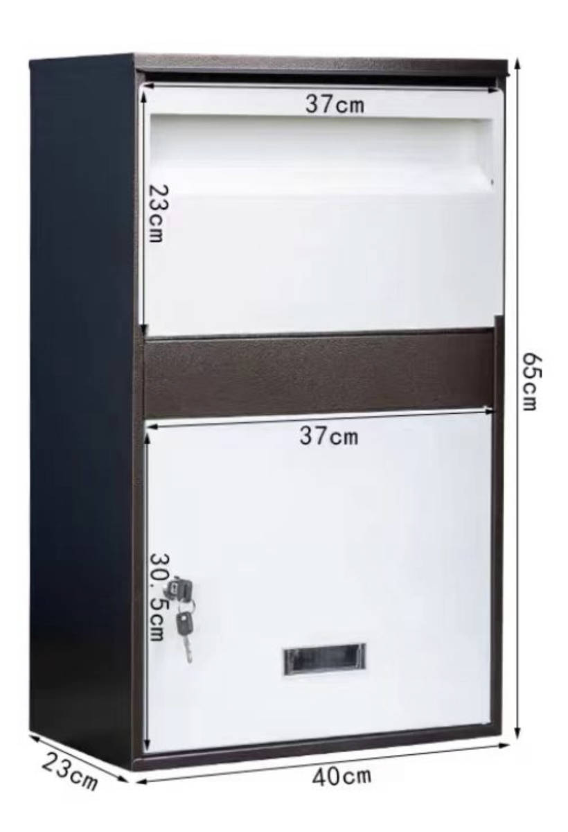 2022人気新作 【新品】強盗防止 大型 郵便ポスト 宅配ボックス 屋外用 壁付け メールボックス 材質:金属メッキ板 65x40x23cm ポスト、郵便受け 2022人気新作 【新品】強盗防止 大型 郵便ポスト 宅配ボックス 屋外用 壁付け メールボックス 材質:金属メッキ板 65x40x23cm ポスト、郵便受け