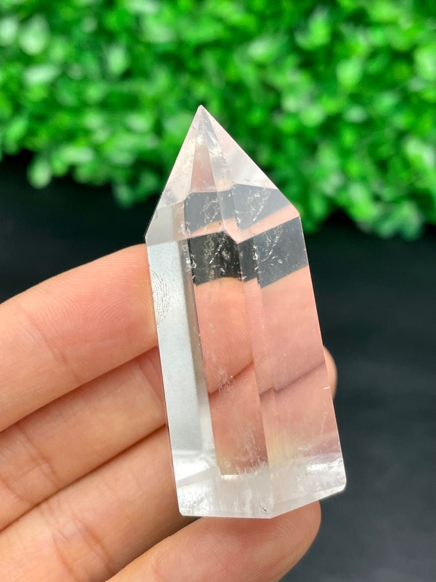 ✳✨激凄超逸品❗✨超高透明度‼️✨レインボー 水晶 六角柱 天然石 原石-