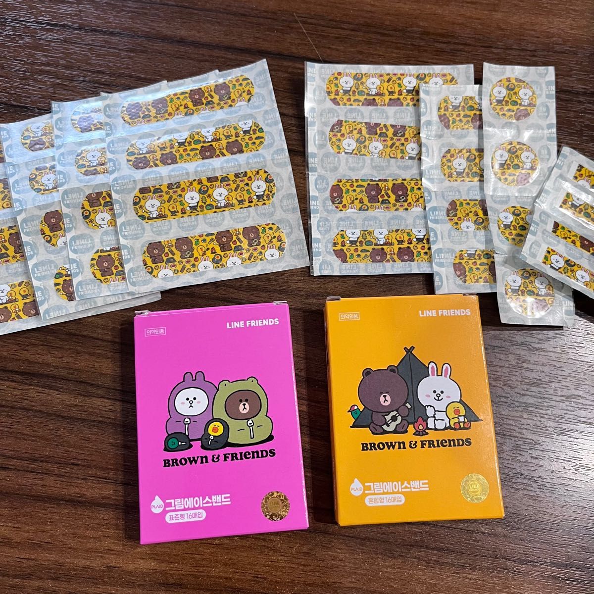韓国限定 ラインフレンズ 絆創膏 カカオフレンズ韓国のかわいい絆創膏