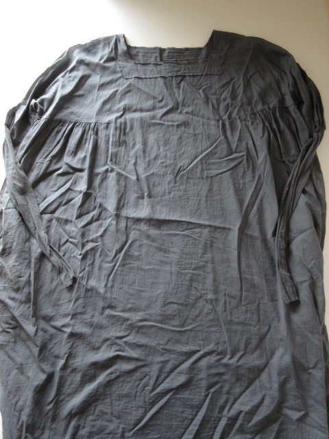 KristenseN DU NORD / クリステンセン ドゥ ノルド Cotton Gauze Gathered Square Neck Dress C.GRAY * ドレス ワンピース_画像3