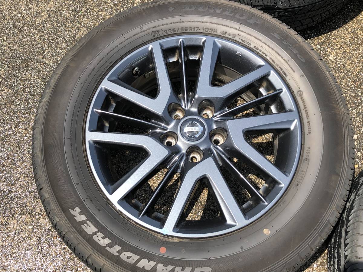 美品!! 日産 エクストレイル T32 純正 ブラックエクストリーマーX 17