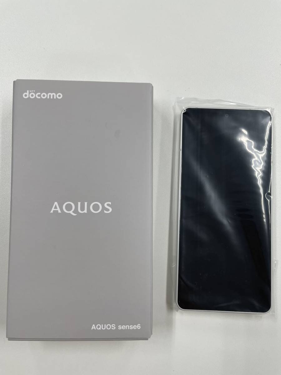 新品未使用docomo AQUOS sense6 SH-54B 5G シルバーSIM ロック解除済み