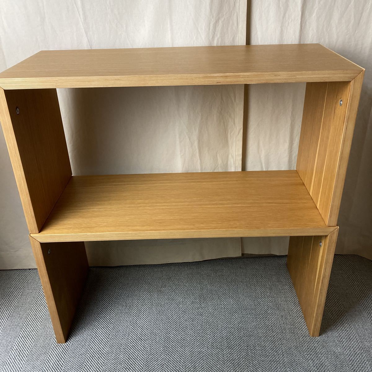 2個セット MUJI 無印良品・コの字の家具・オーク材・幅70cm 2個セット MUJI 無印良品・コの字の家具・オーク材・幅70cm