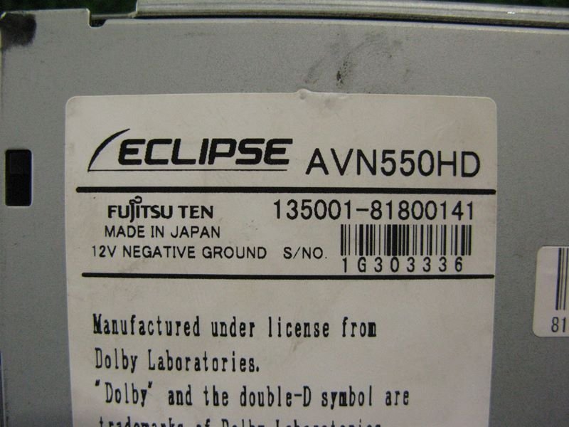 [psi] Eclipse AVN550HD DVD* 1 SEG соответствует HDD navi 2009 год рабочее состояние подтверждено есть руководство пользователя .