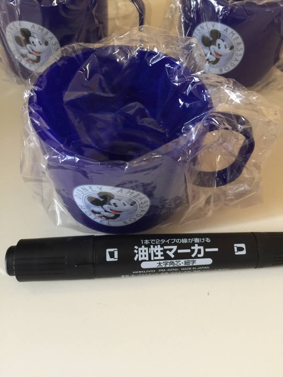 ミッキーマウス☆マグカップ・３個セット☆アンバサダーホテル・アメニティ☆未使用_画像4