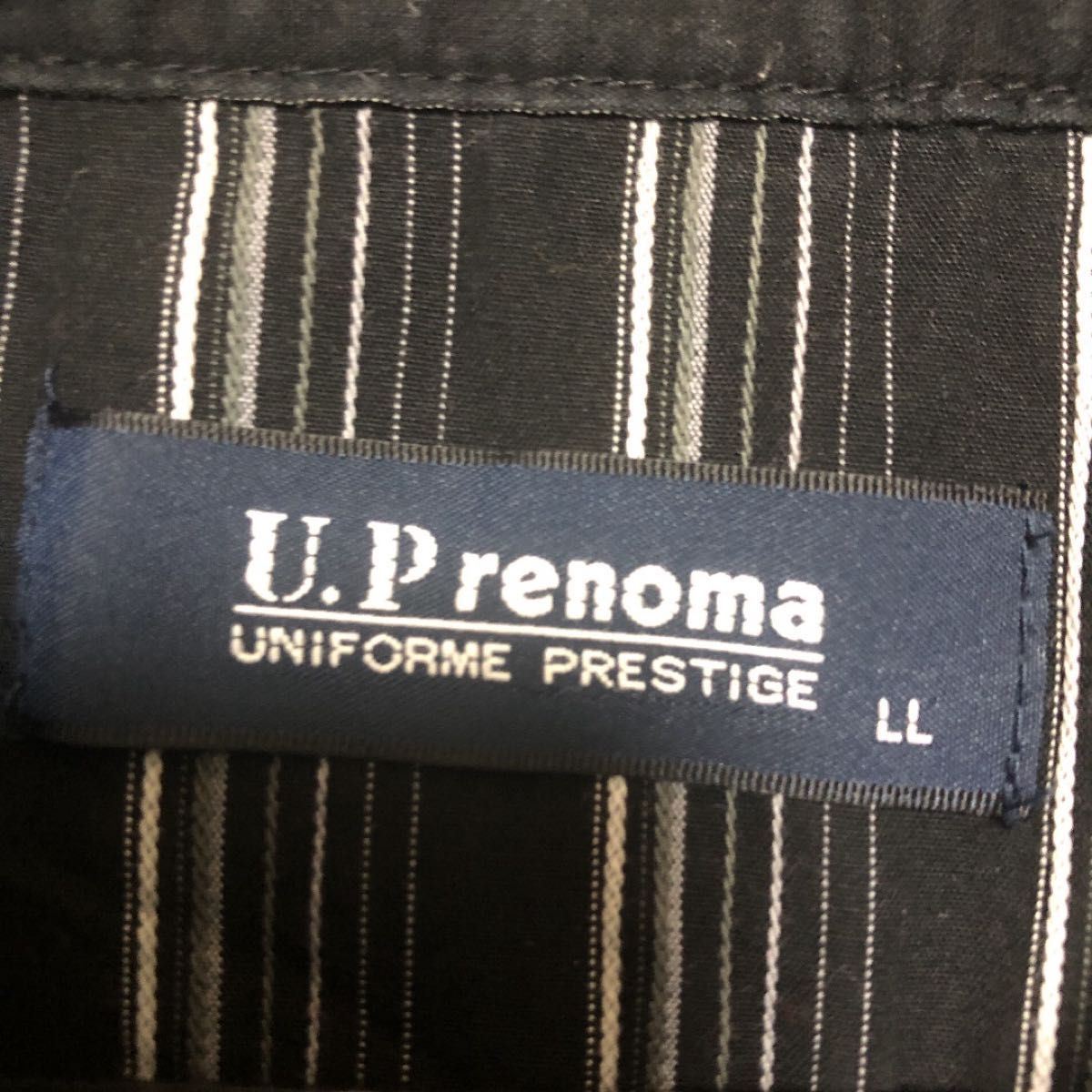 U.P renoma 美濃屋　ハーフジップ重ね着風ポロシャツ　カットソートップス　LL 大きいサイズ