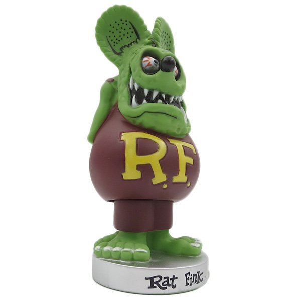 【Rat Fink・ラットフィンク】※《ボビングヘッド・グリーン》　アメリカン雑貨　フィギュア　FUNKO　緑_胴体がゆらゆら揺れます