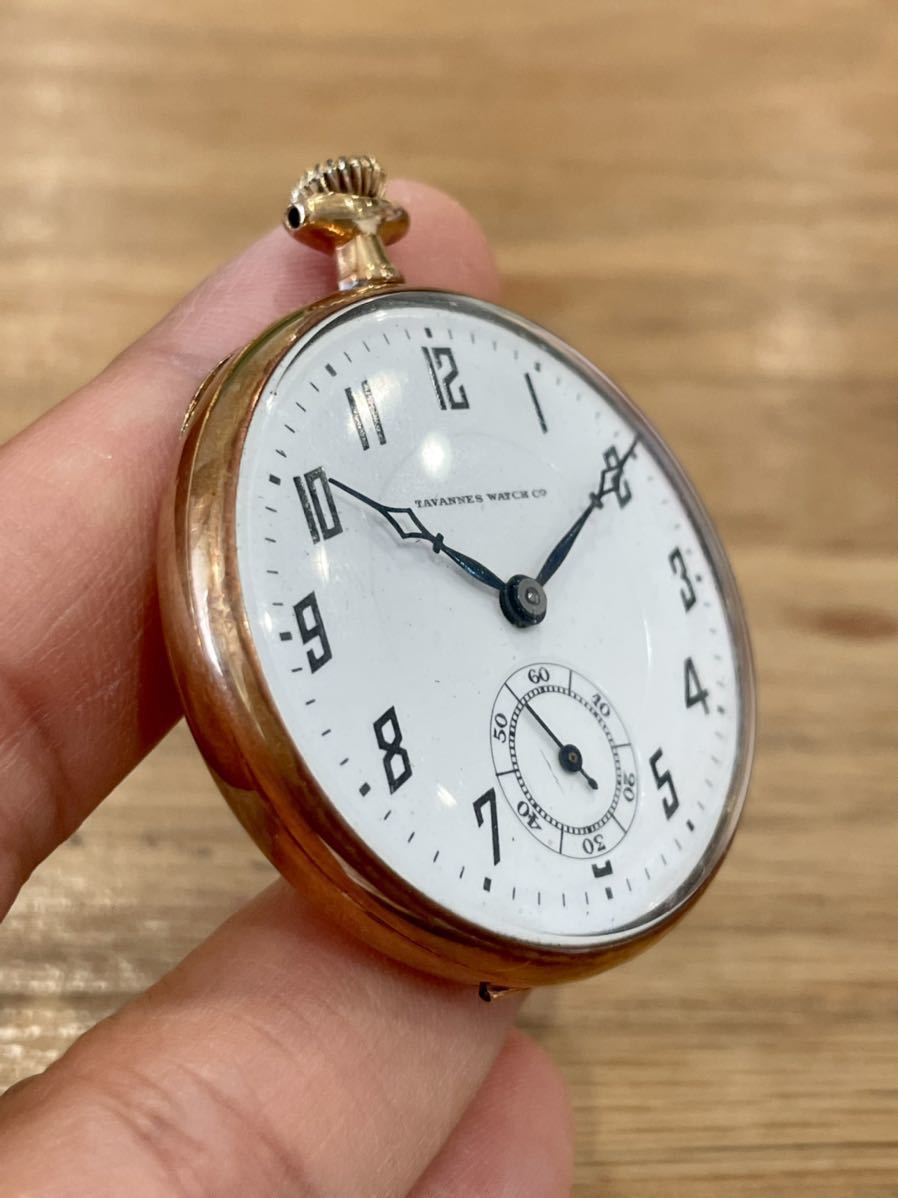 TAVANNES WATCH タバンネス 懐中時計 手巻き 18K 金無垢 - 通販