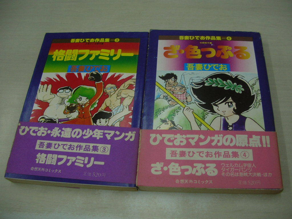 吾妻ひでお作品集　全4巻　メチル・メタフィジーク　贋作 ひでお八犬伝　格闘ファミリー　ざ・色っぷる　初版本　奇想天外社_画像6