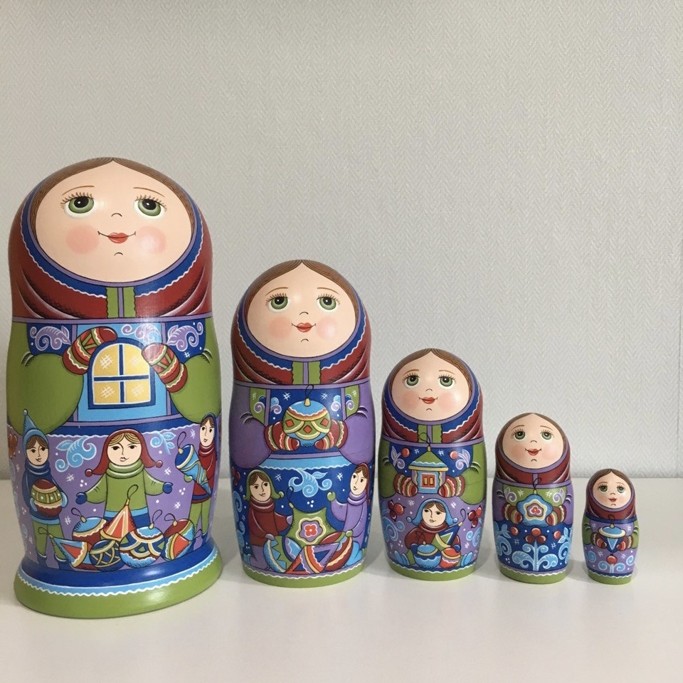 6月限定☆感謝価格♪ロシア雑貨☆マトリョーシカ(5ピース)H17.5cm 6月限定☆感謝価格♪ロシア雑貨☆マトリョーシカ(5ピース)H17.5cm