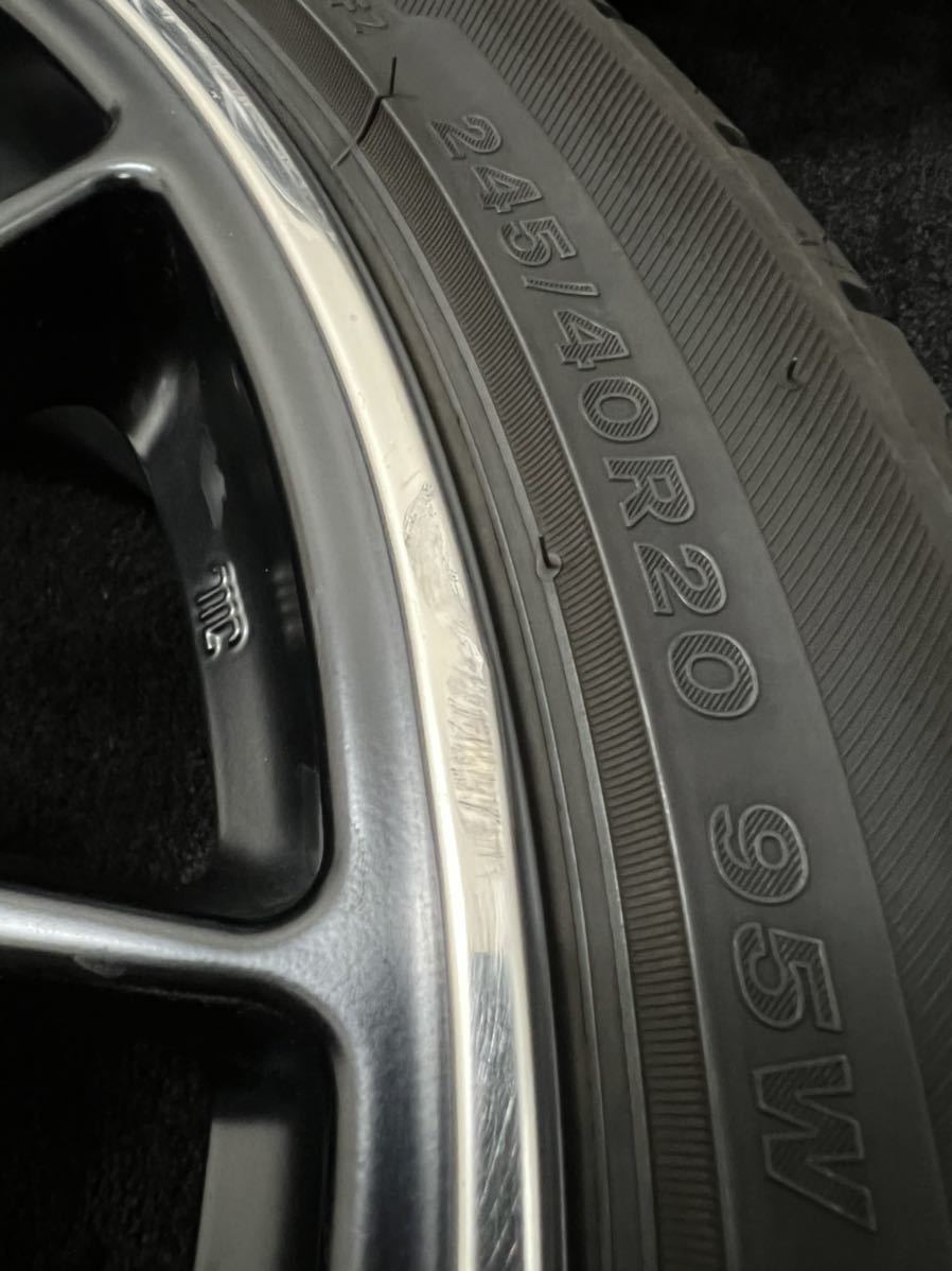 245/40R20 BRIDGESTONE/REGNO GRVⅡ 21年 BBS GERMANY MOTORSPORT CH142 20インチ 8.5J ＋38 114.3 5H 4本 アルファード_画像5