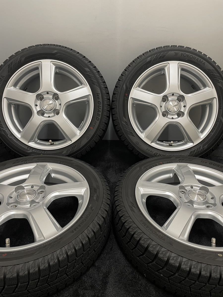 145/65R15 175/55R15 YOKOHAMA/ice GUARD iG60 19年製 SIBILLA 15インチ 4J＋35 5J+35 100 4H スタッドレス 4本 三菱 アイ (3-A957)_画像1