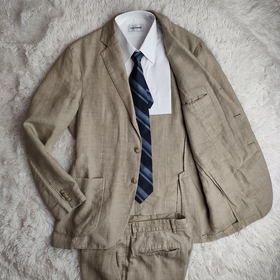 極上のトロ感!ラルディーニ/LARDINI【リネン100%×ブートニエール