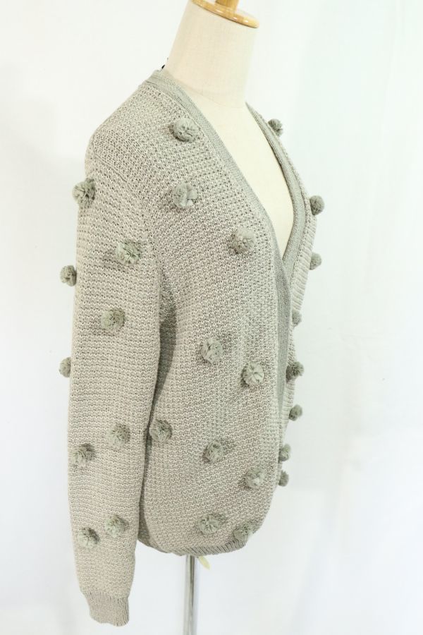 [Used]3.1 phillip lims Lee one Philip rim cotton × nylon easy Silhouette solid bonbon cardigan S #ET23D0122