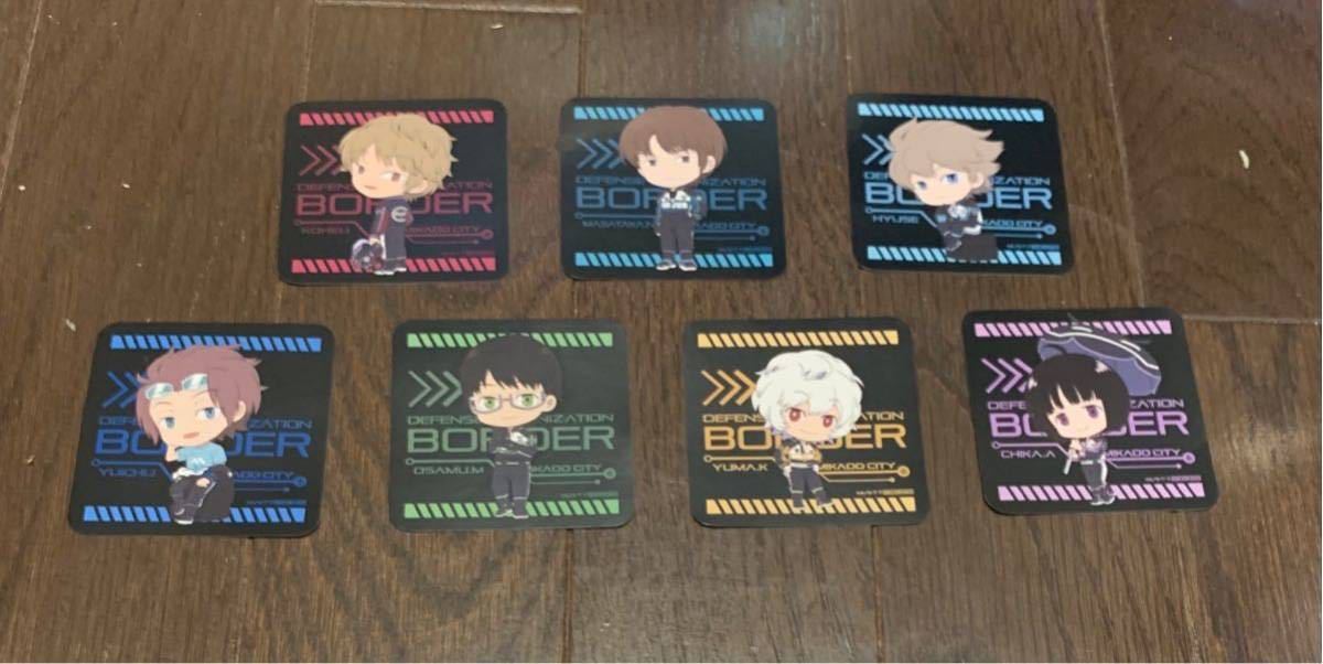 ワールドトリガー ミニキャライラストステッカー 全7種 フルコンプ