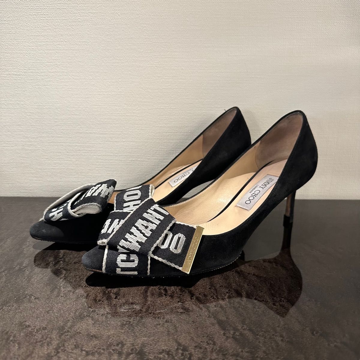 JIMMY CHOO リボンパンプス ヒールパンプス